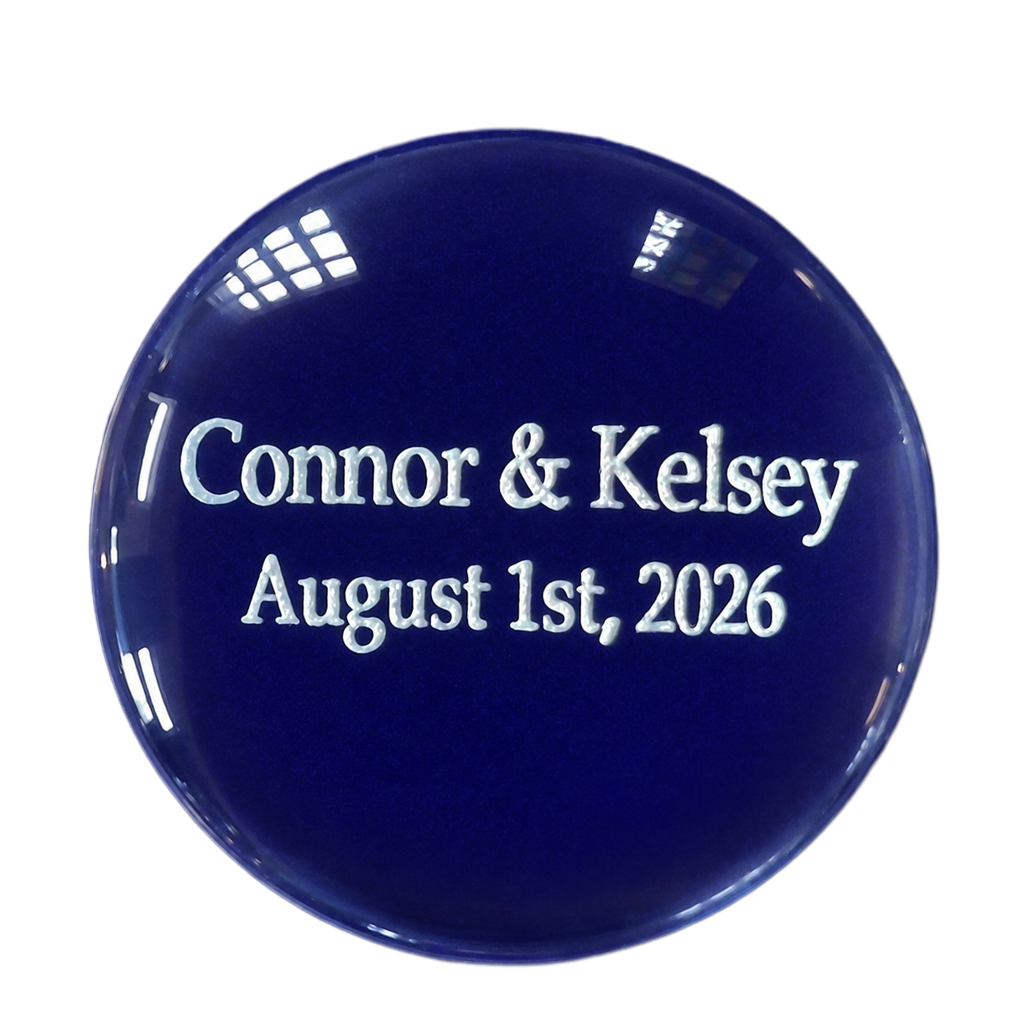 Personalized Glass Dome Engraving for Prism Suncatcher | Permanent Add-On